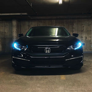 Black Honda Car